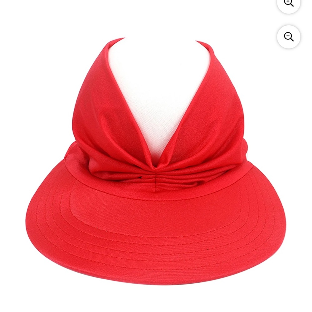 Red Visor Hat